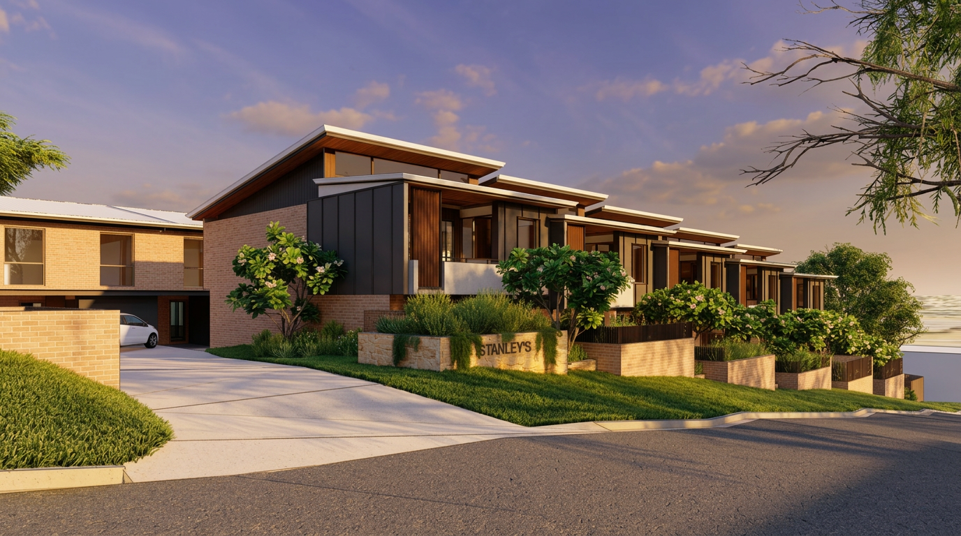 Perspective — Gympie Views townhouse design